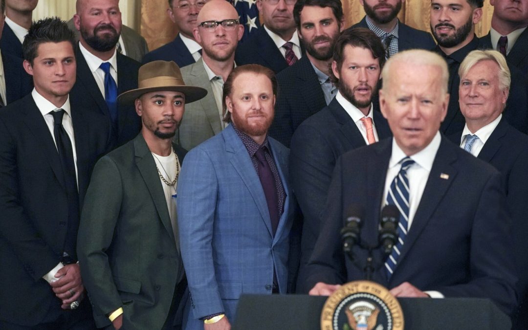 President Biden “Betts” On Mookie As Dodgers Visit White House