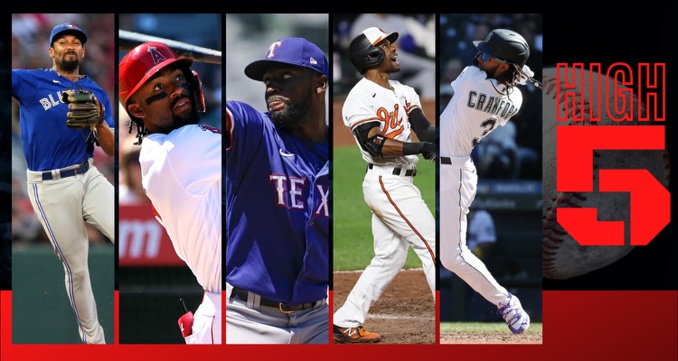 #HIGHFIVE | Top 5 Black & Brown MLB Players (Week 22)