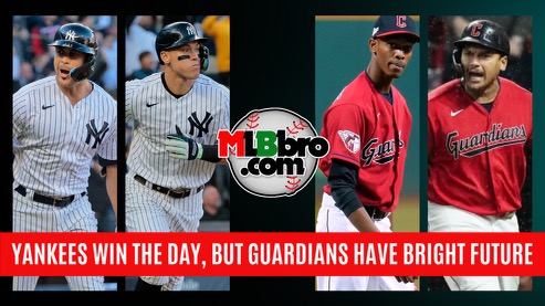 MLBbro Bombers Giancarlo Stanton & Aaron Judge ‘Rock The Baby’ To Advance To ALCS | Cleveland’s Future Is MLBbro Bright