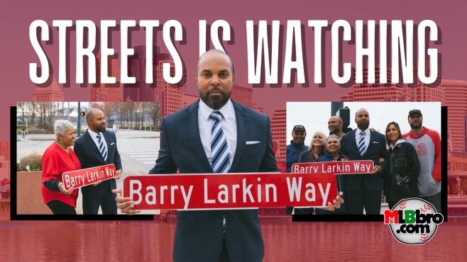 Legendary MLBbro Shortstop Barry Larkin Gets Street Named After Him In Cincinatti | Hook A Right On Barry Larkin Way