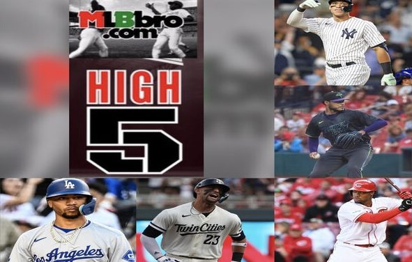 #HIGHFIVE (Week 9): Will Benson Was Beamin’ For Surprising Cincinnati Reds, Mookie Hits 140th Career Homer With Dodgers