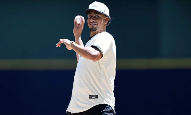Packers’ Jordan Love Throws Ceremonial First Pitch At Brewers Memorial Day Game
