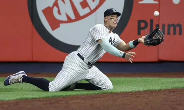 On Friday, Aaron Judge Made 3 dope defensive plays robbing Cubs of hits and preserving the Yankees 11-0 shutout.