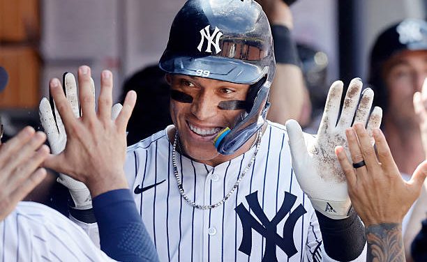 On Saturday, Aaron Judge celebrated his 35th home run of the season, which marked the 350th of his career.
