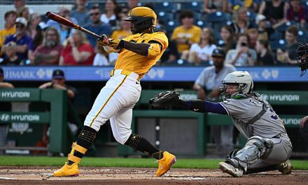 This double plated 2 of Andrew McCutchen’s 4 RBI in Friday’s, 9-0, Pirates win over the visiting Rockies.