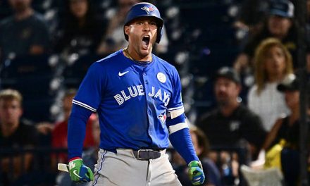 George Springer Hit A Solo Bro Bomb For Toronto Blue Jays Only Run In 3-1 ALCS Game 1 loss to Seattle Mariners