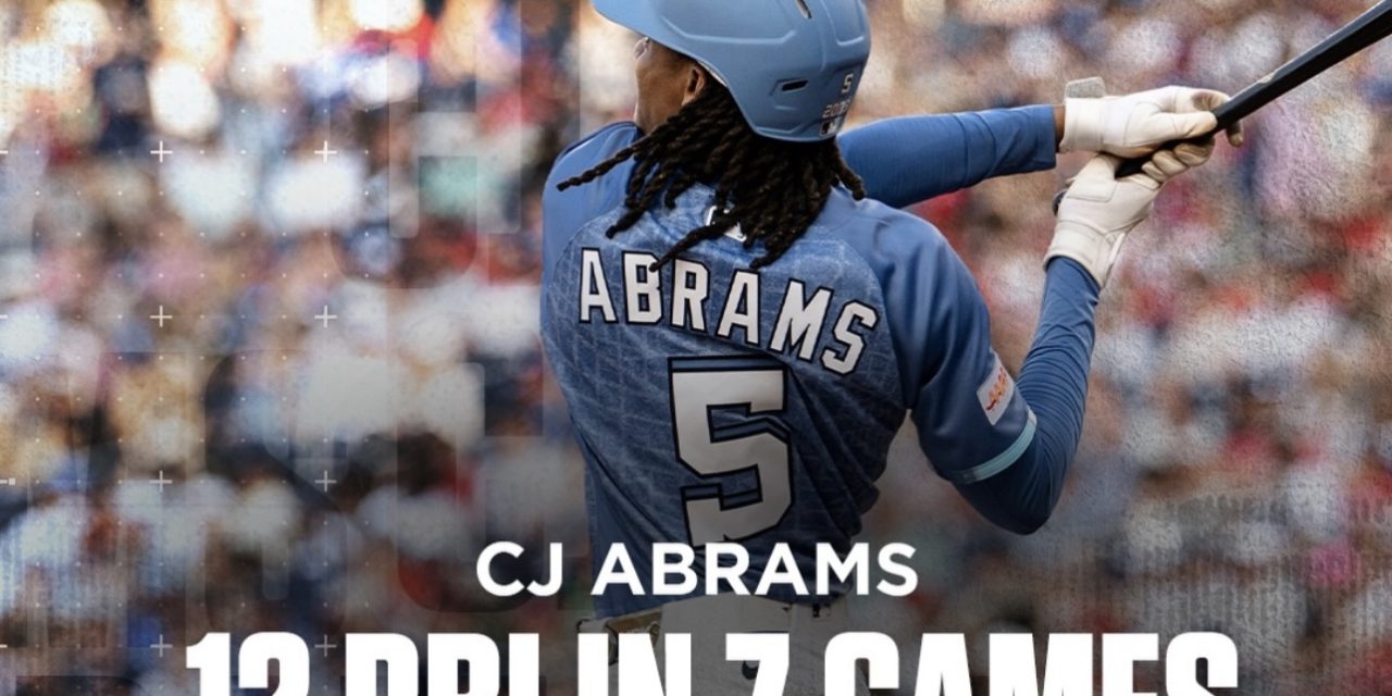 MLBbro CJ Abrams Makes Nationals History With 12 RBI In First 7 Games To Start A Season