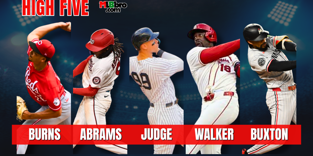 #HIGHFIVE (Week 6): Chase Continues To Burn MLB Hitters In Superstar Fashion