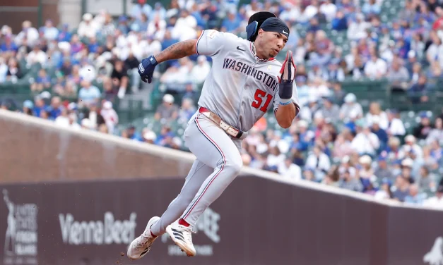 Daylen Lile tripled to key a four-run rally in the eighth inning in Nationals’ 6-5 win over Angels