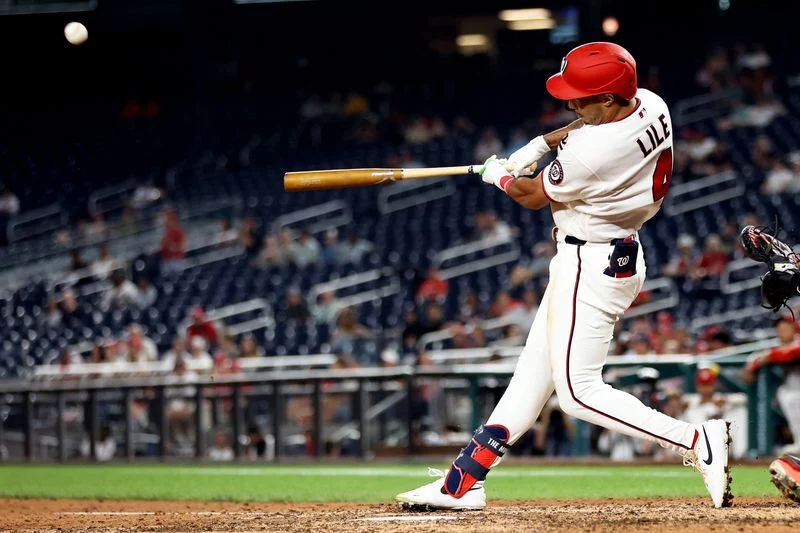 Dayton Lile’s pinch 3-run homer lifts the Nationals to a 6-3 victory over division rival Phillies